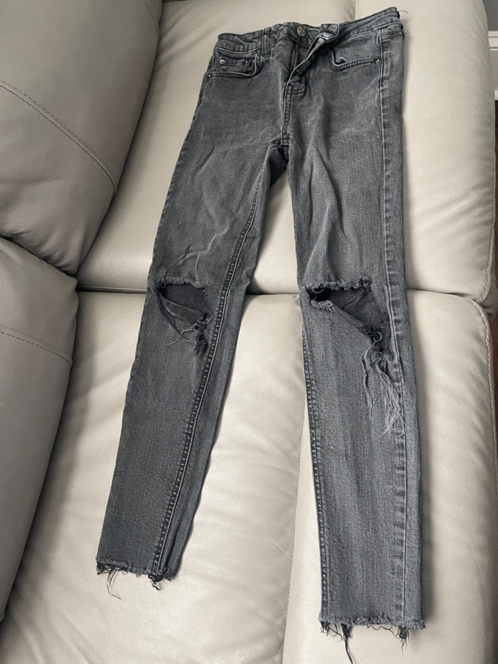 wild fable Gray Ripped Skinny Jeans